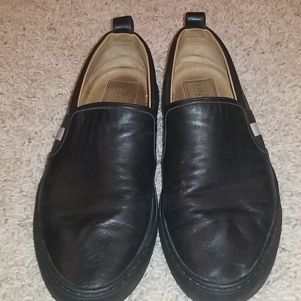 Bally Herald Men's Slip On Shoes Blk Sz 8